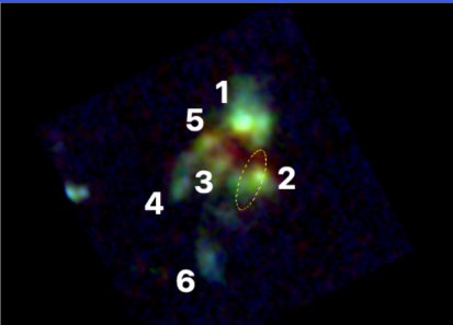 James Webb Spots Six Galaxies Merging Into a Giant Galaxy